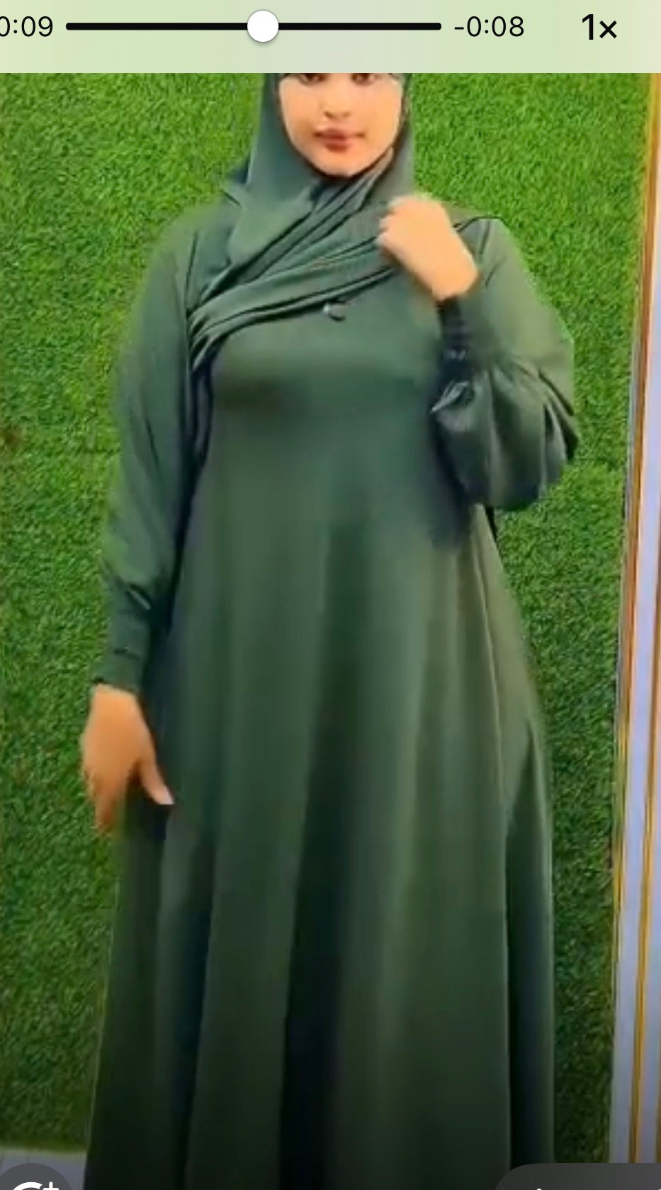 Elegant Modest Abaya Dress with Matching Hijab – Multiple Colors Available