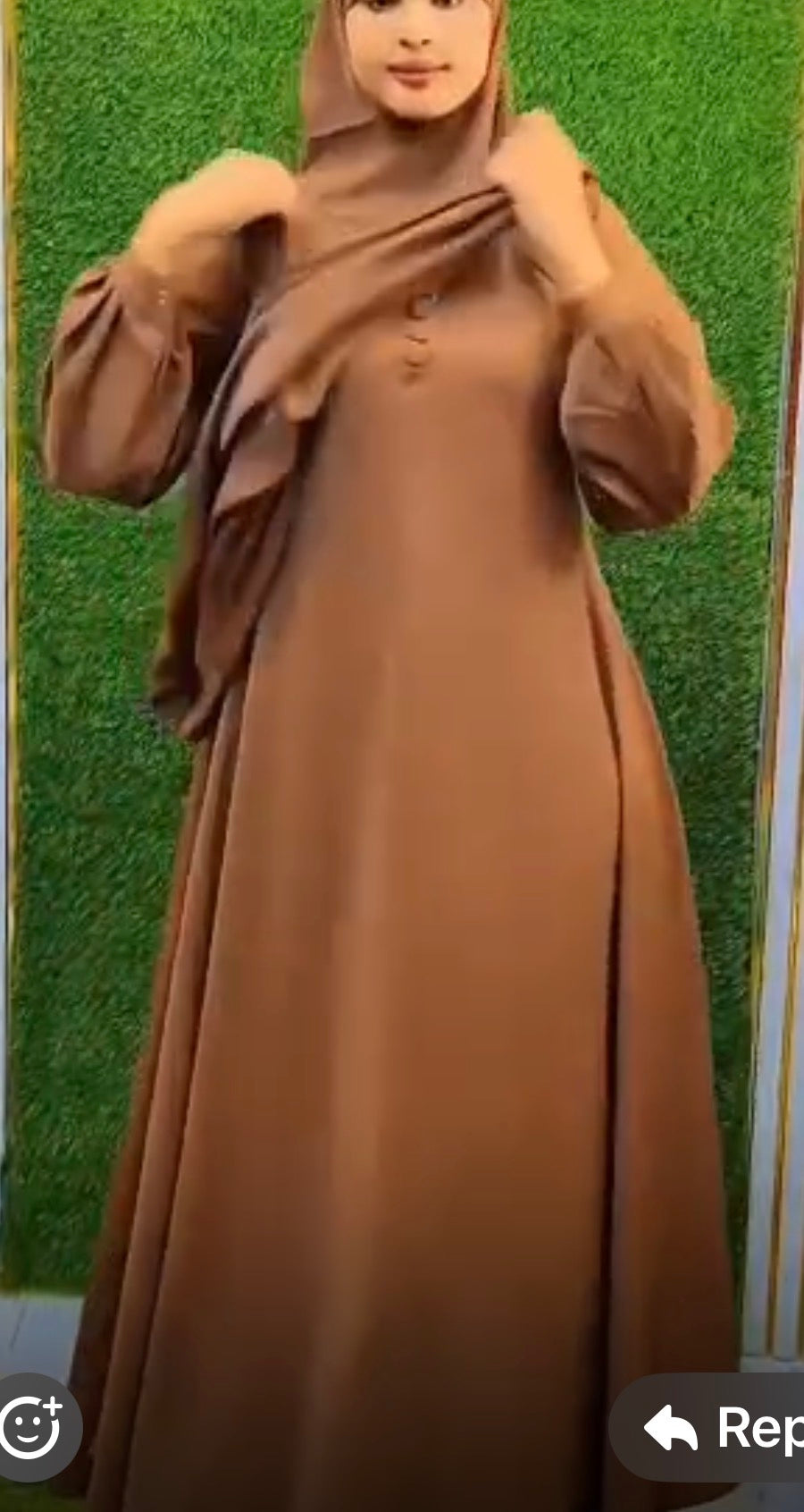 Elegant Modest Abaya Dress with Matching Hijab – Multiple Colors Available