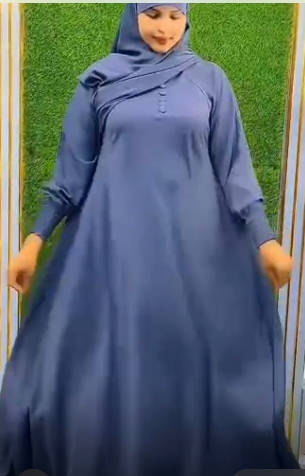 Elegant Modest Abaya Dress with Matching Hijab – Multiple Colors Available